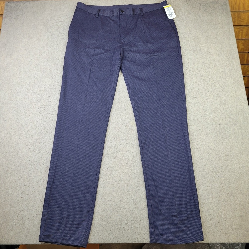 SOUL OF LONDON Mens Dress Pants 35" Inseam Unhemmed Size 40 - Navy Blue NWT